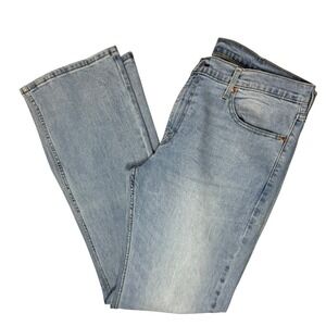 Levi's 527 Bootcut Jeans Light Wash Denim Blue Casual Men's‎ Size W38 L34